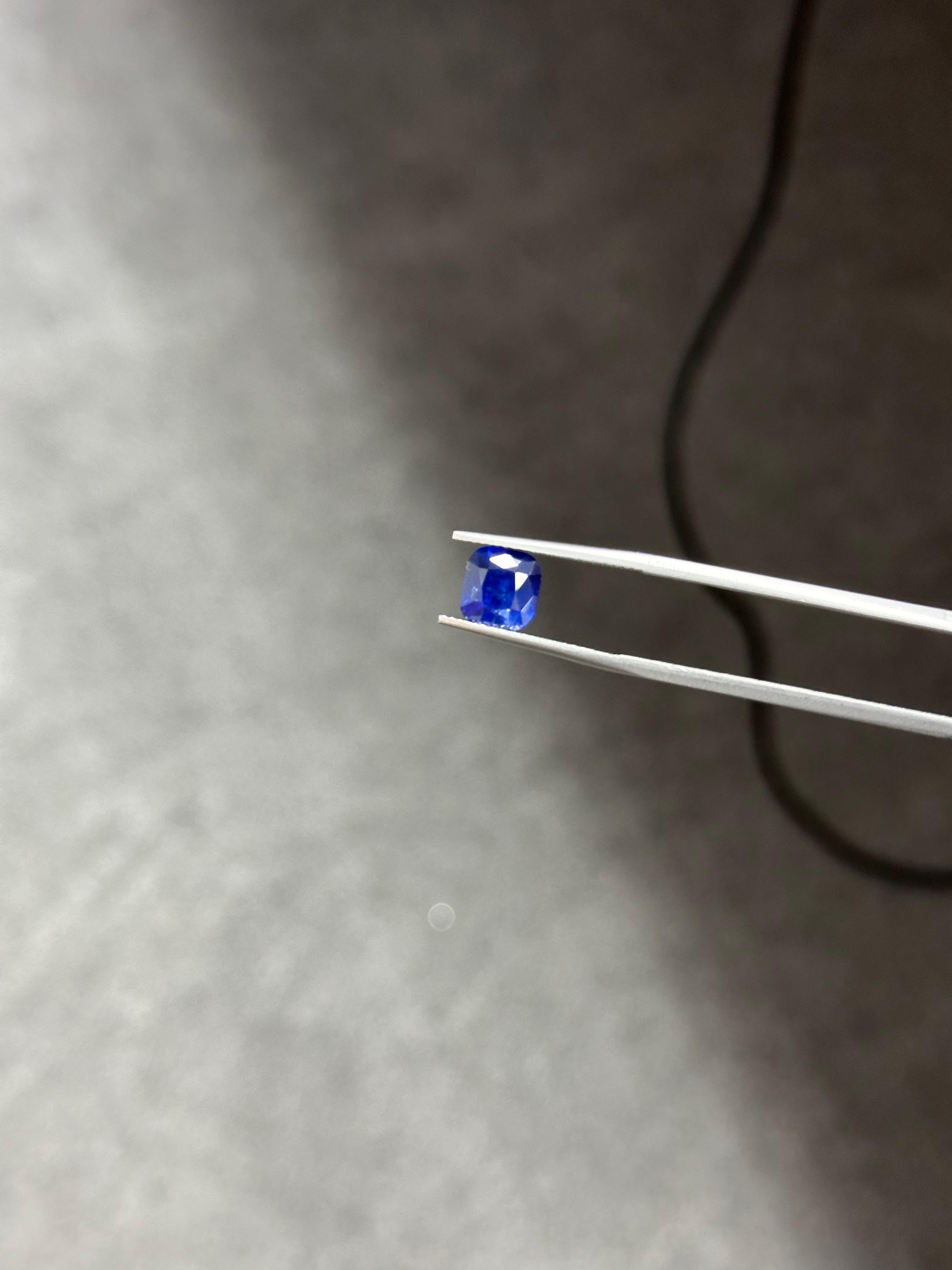 Cushion Cut 2.46 Carat Ceylon Blue cushion-cut Sapphire