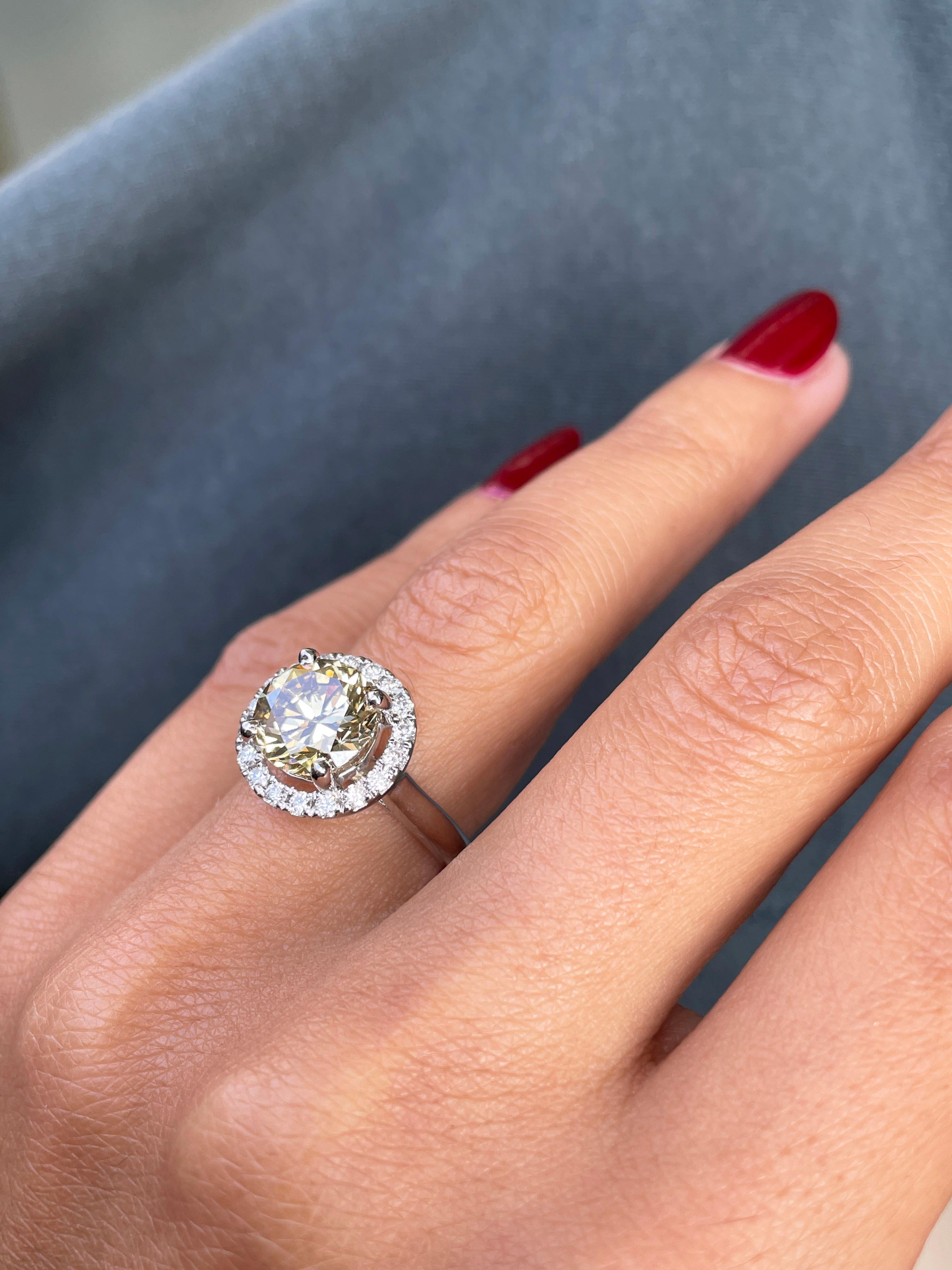 oval champagne diamond engagement ring