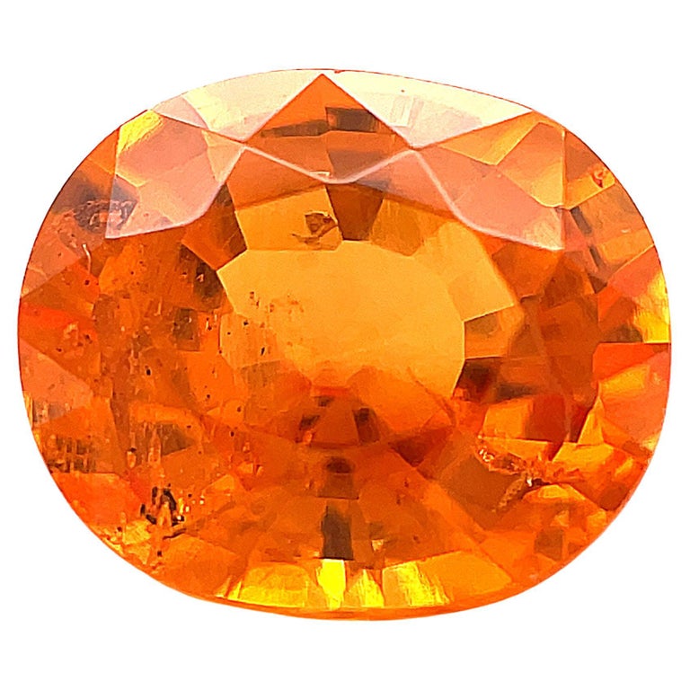 Carat Spessartite Mandarin Garnet Oval, Loose Gemstone For