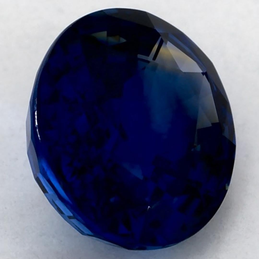 2.46 Karat Blauer Saphir Oval Loser Edelstein im Angebot 2