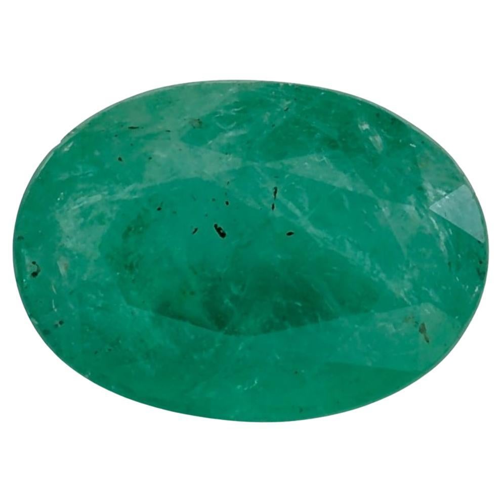 2.46 Ct Emerald Oval Loose Gemstone For Sale