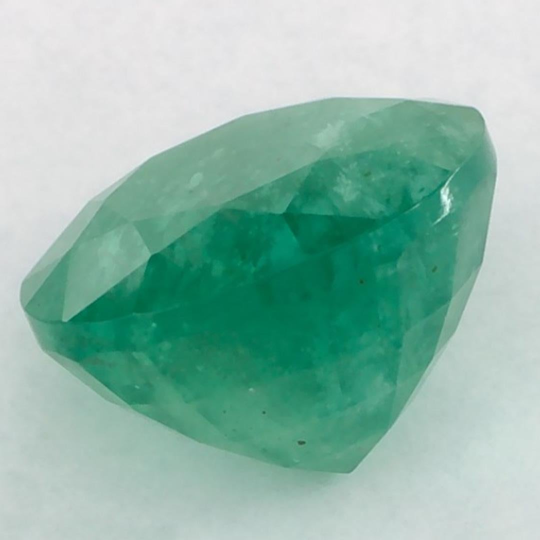 2.46 Ct Emerald Round Loose Gemstone In New Condition For Sale In Fort Lee, NJ