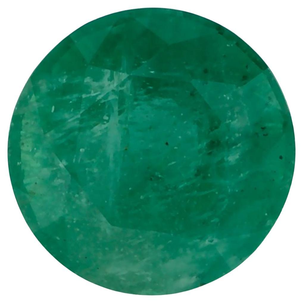 2.46 Ct Emerald Round Loose Gemstone For Sale