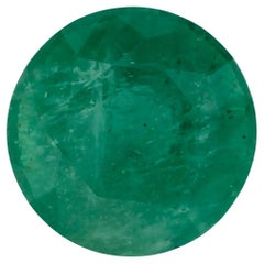 2.46 Ct Emerald Round Loose Gemstone