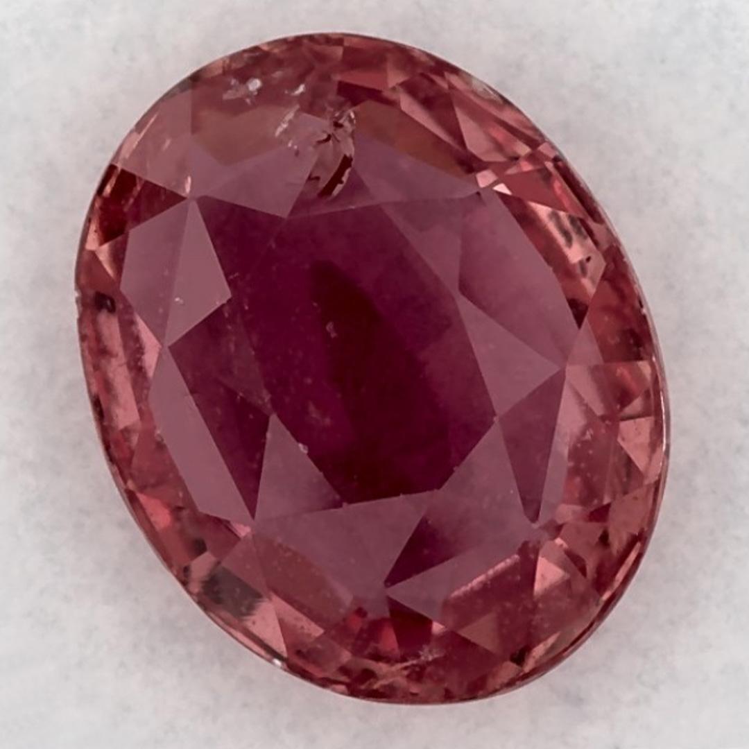 Taille ovale 2.46 Ct Pink Sapphire Oval Loose Gemstone (pierre précieuse en vrac) en vente