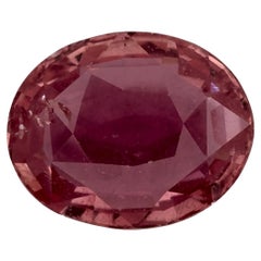 2.46 ct Zafiro rosa ovalado gema suelta