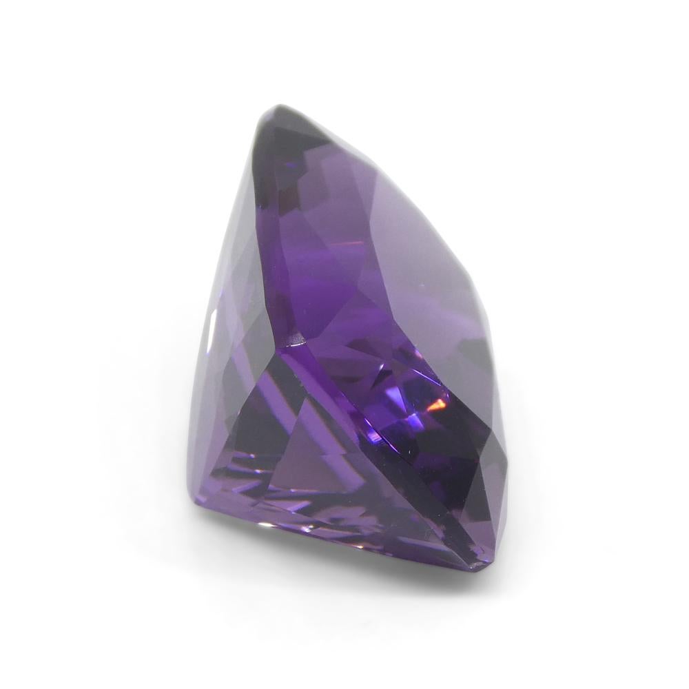 24.69ct Cushion Purple Amethyst from Uruguay For Sale 6