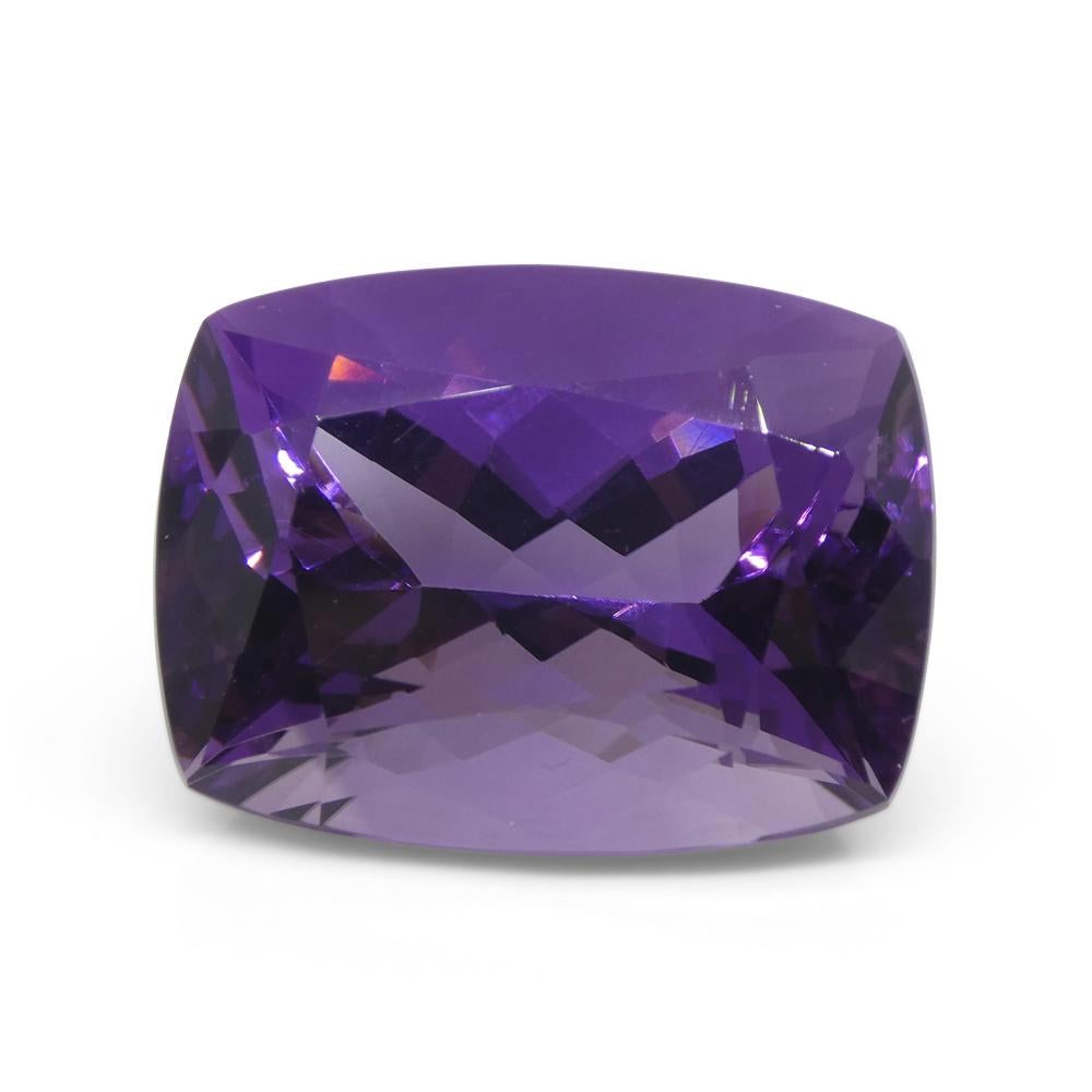 24.69ct Cushion Purple Amethyst from Uruguay For Sale 1