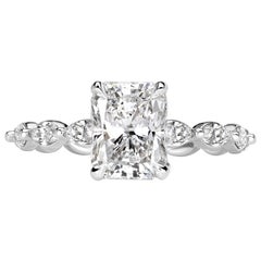 2.46ct Radiant Cut Diamond Engagement Ring