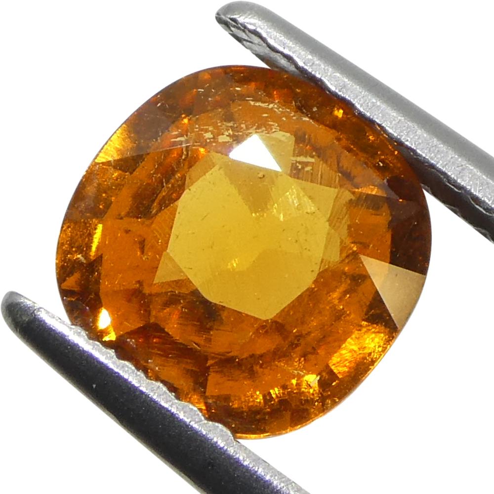 2.46ct Square Cushion Fanta Orange Mandarin Spessartite/Spessartine Garnet from For Sale 6