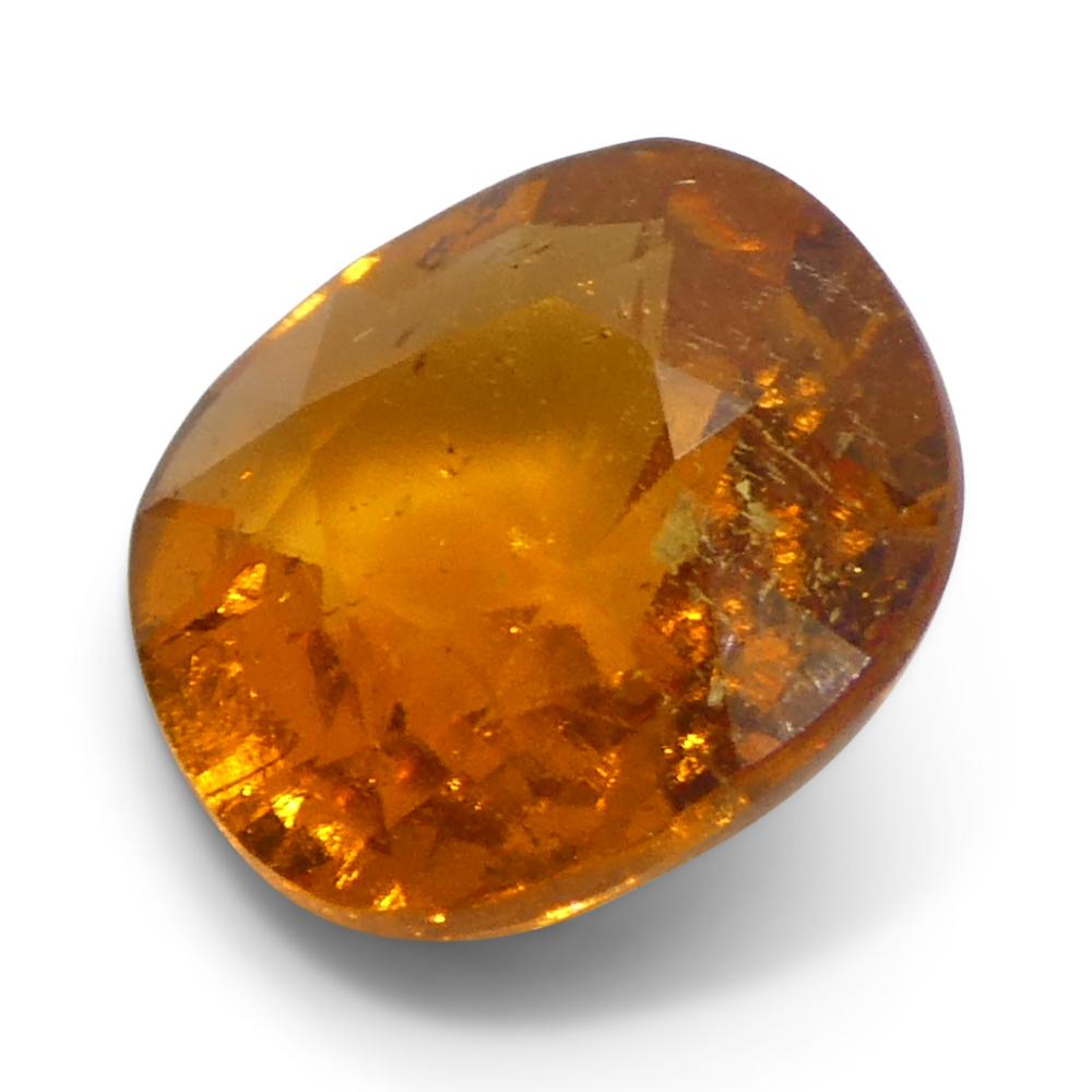 2.46ct Square Cushion Fanta Orange Mandarin Spessartite/Spessartine Garnet from For Sale 2