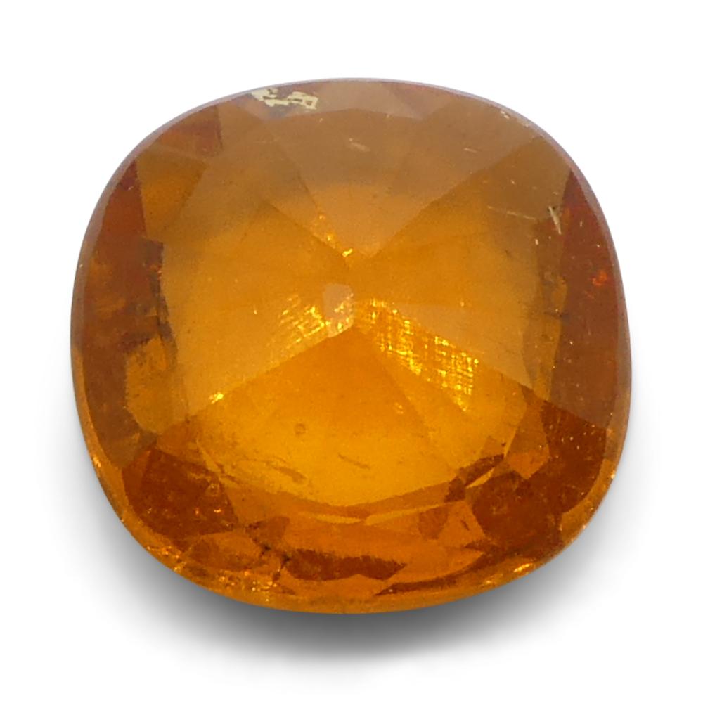 2.46ct Square Cushion Fanta Orange Mandarin Spessartite/Spessartine Garnet from For Sale 5