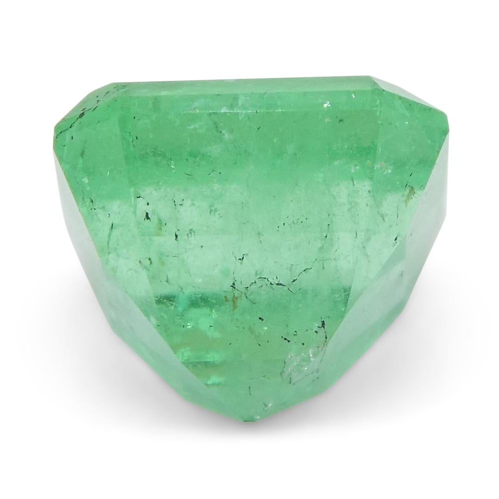 2.46ct Square Green Emerald from Colombia For Sale 4