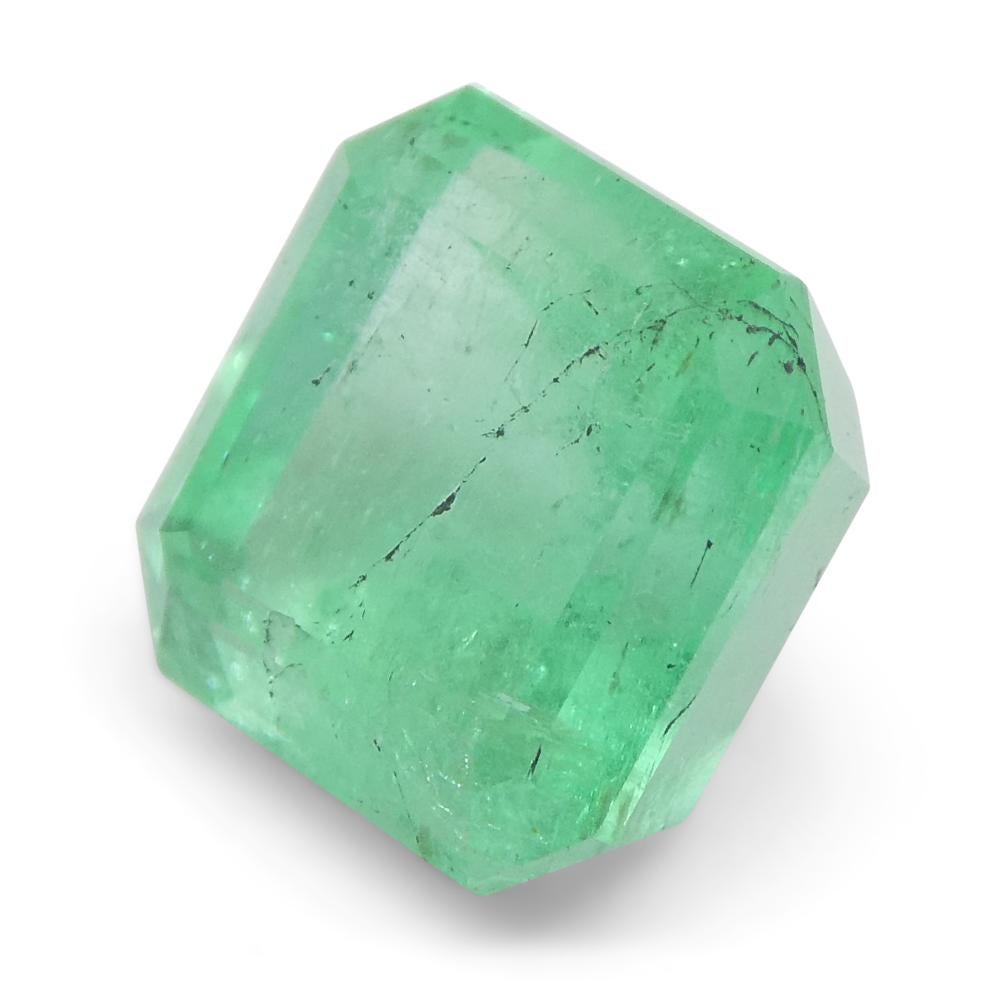 2.46ct Square Green Emerald from Colombia For Sale 7