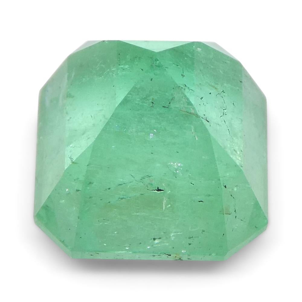 2.46ct Square Green Emerald from Colombia For Sale 8