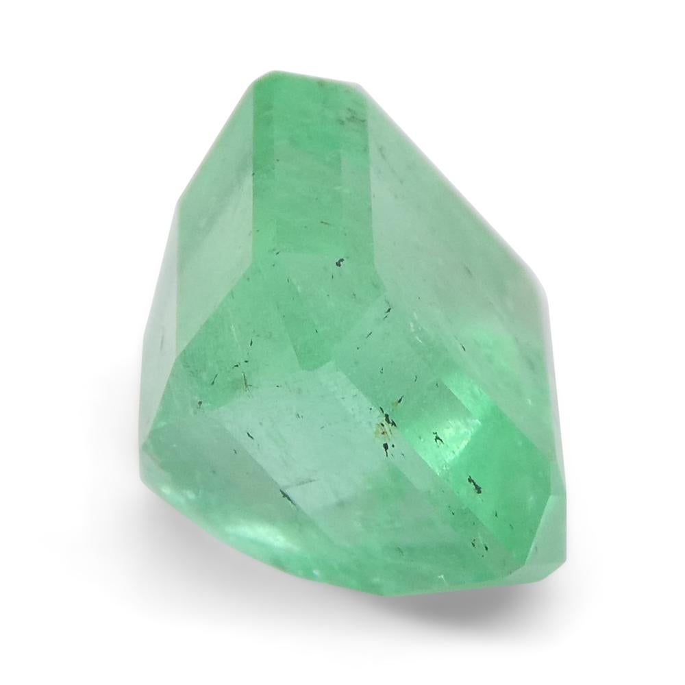 2.46ct Square Green Emerald from Colombia For Sale 2