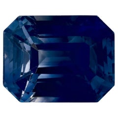 2.47 Ct Blue Sapphire Octagon Cut Loose Gemstone