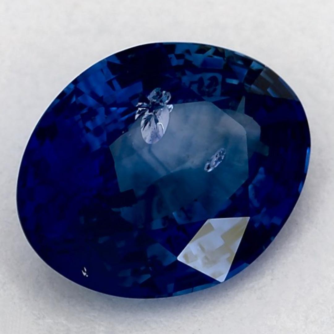 2.47 Karat Blauer Saphir Oval Loser Edelstein (Ovalschliff) im Angebot