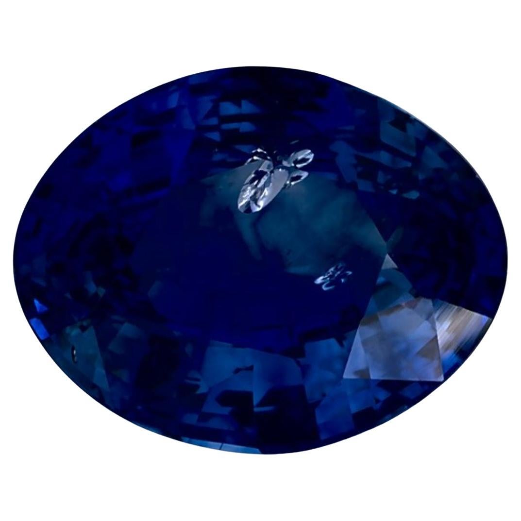 2.47 Ct Blue Sapphire Oval Loose Gemstone