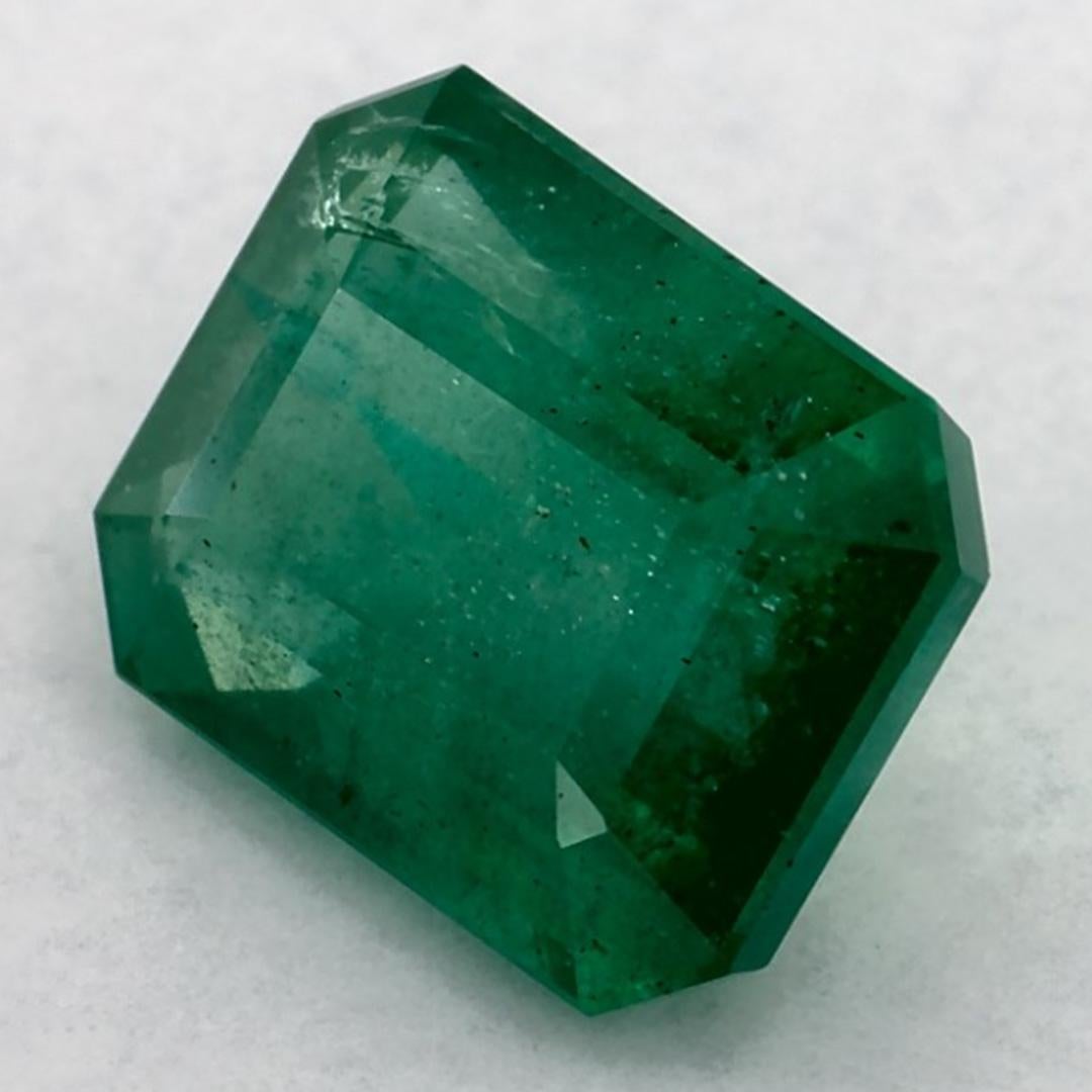 2.47 qt Esmeralda talla octágono Gema suelta Corte octogonal