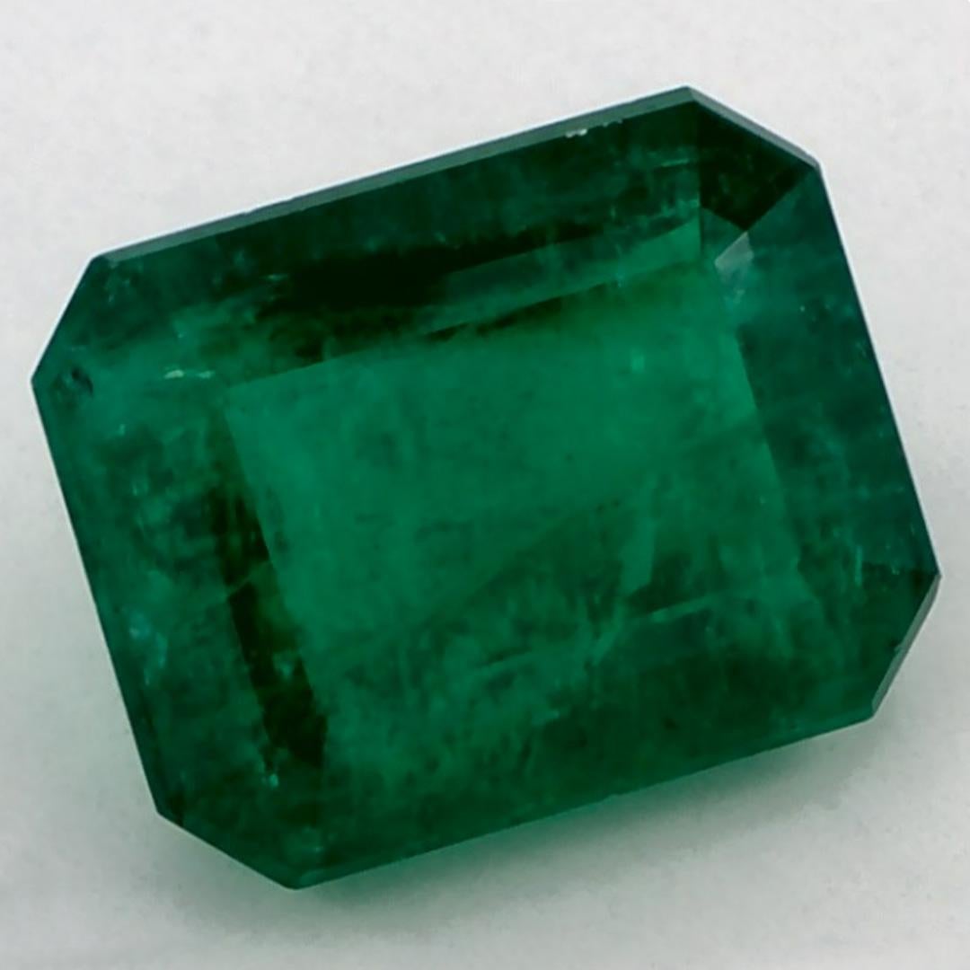 Taille octogone 2.47 Ct Emerald Octagon Loose Gemstone (pierre précieuse en vrac) en vente