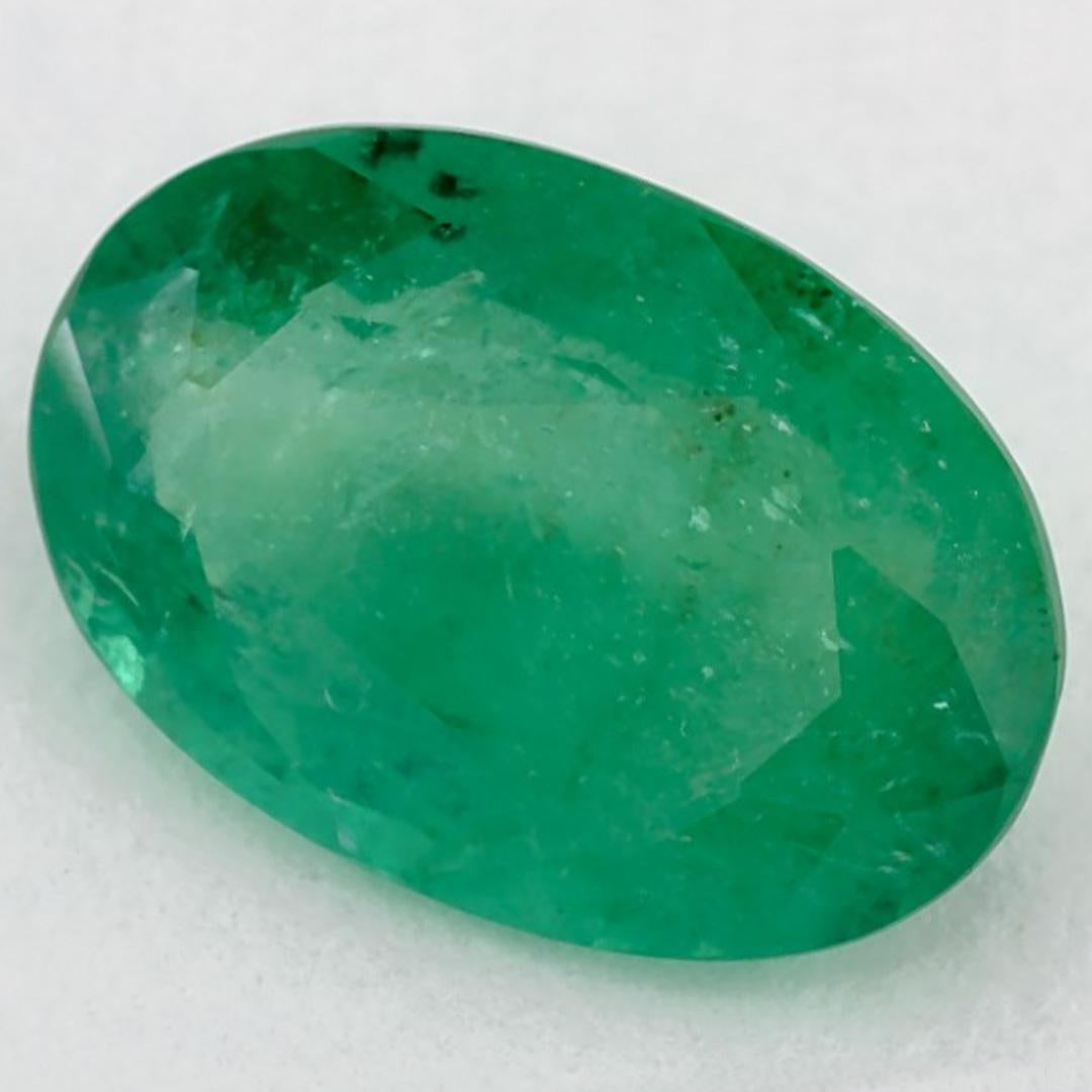 2.47 Karat Smaragd Oval Loser Edelstein (Ovalschliff) im Angebot