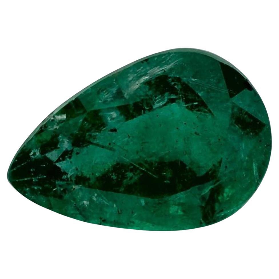 2.47 Ct Emerald Pear Loose Gemstone For Sale