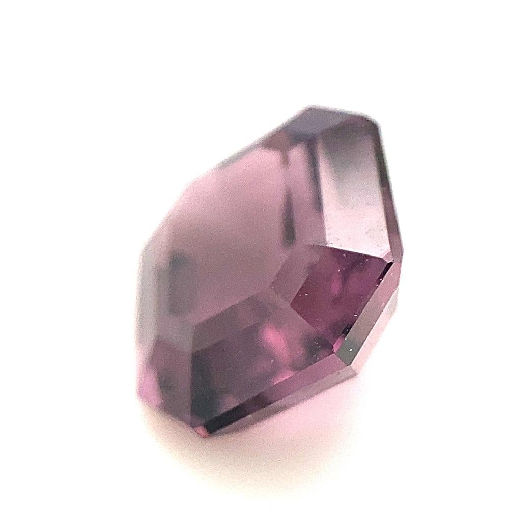 Square Cut 2.47ct Square Purple Spinel from Sri Lanka Unheated For Sale
