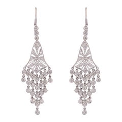 Pendiente de oro con diamantes de 2,47cts