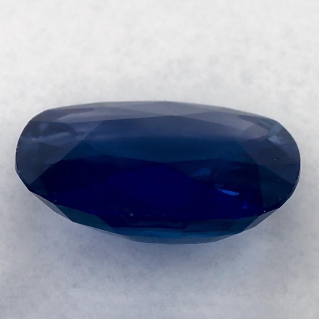2.48 Ct Blue Sapphire Cushion Loose Gemstone In New Condition For Sale In Fort Lee, NJ