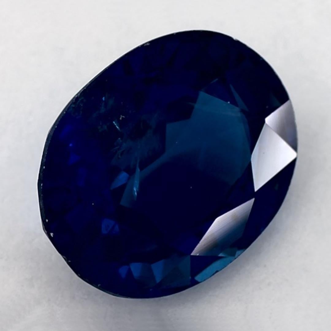 Oval Cut 2.48 Ct Blue Sapphire Oval Loose Gemstone For Sale