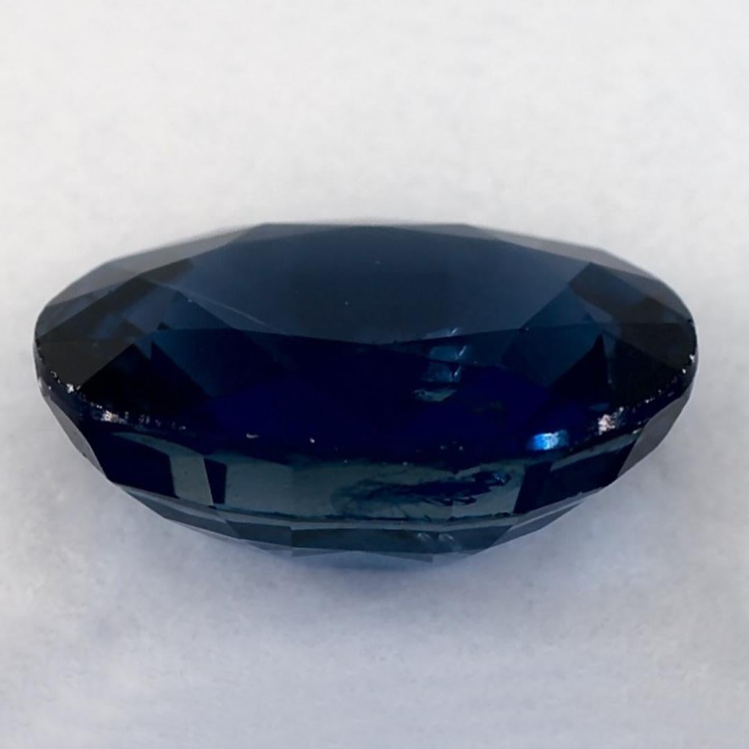 2.48 Ct Blue Sapphire Oval Loose Gemstone In New Condition For Sale In Fort Lee, NJ