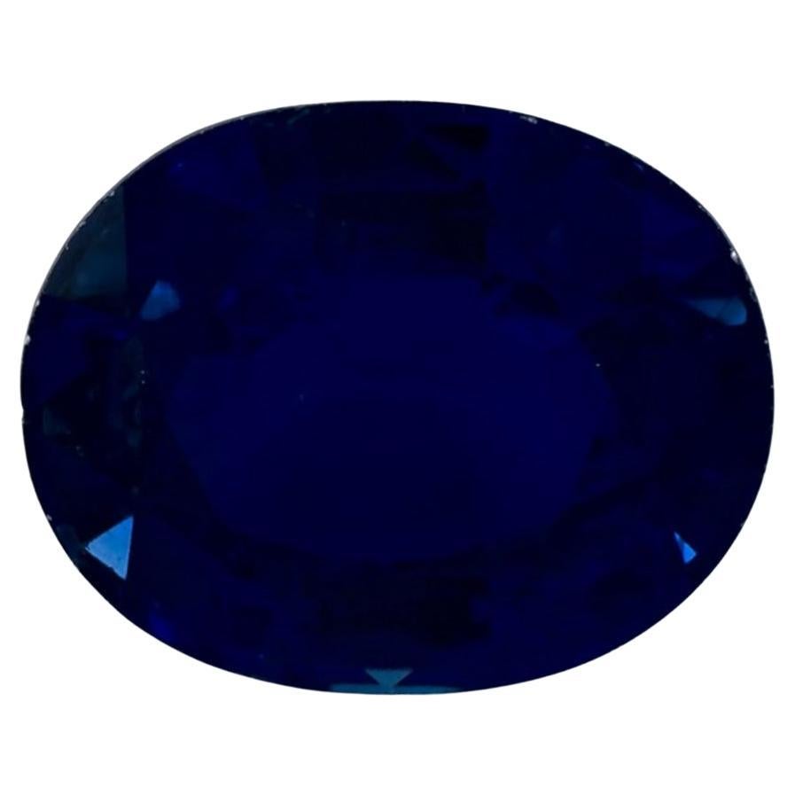 2.48 Ct Blue Sapphire Oval Loose Gemstone For Sale