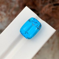 24,80 Karat Prächtiger facettierter elektrischer Blautopas in Kissenform Edelstein