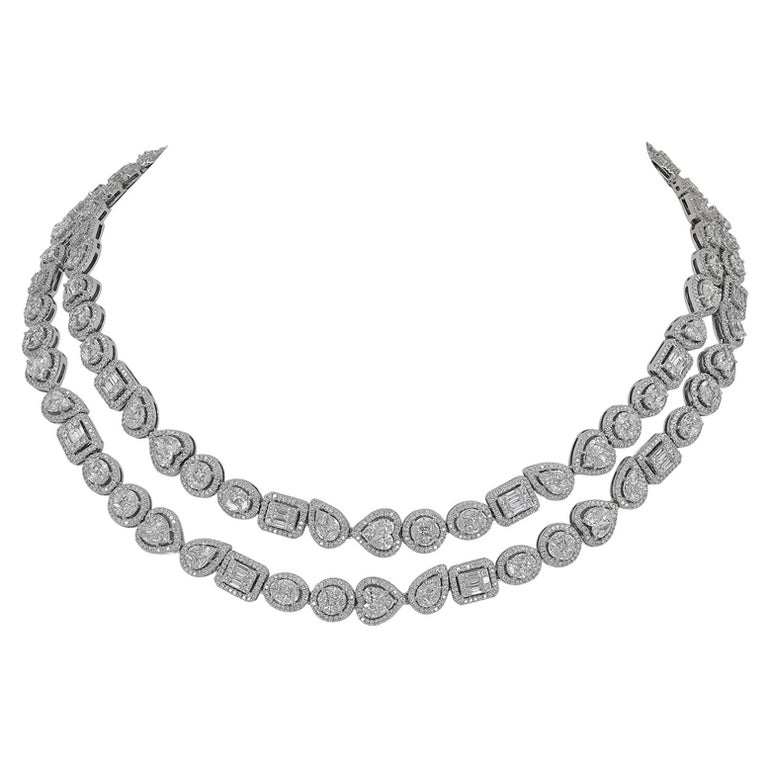 Spectra Fine Jewelry 24.88 Carat Diamond Long Necklace at 1stDibs