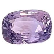 2.49 Carat Cushion cut Purple Sapphire For Sale