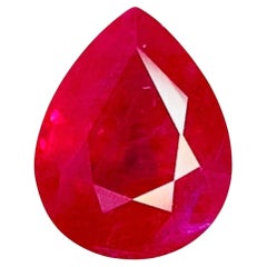2.49 Ct AIGS Certificate Unheated Ruby Pigeon blood color eye clean clarity