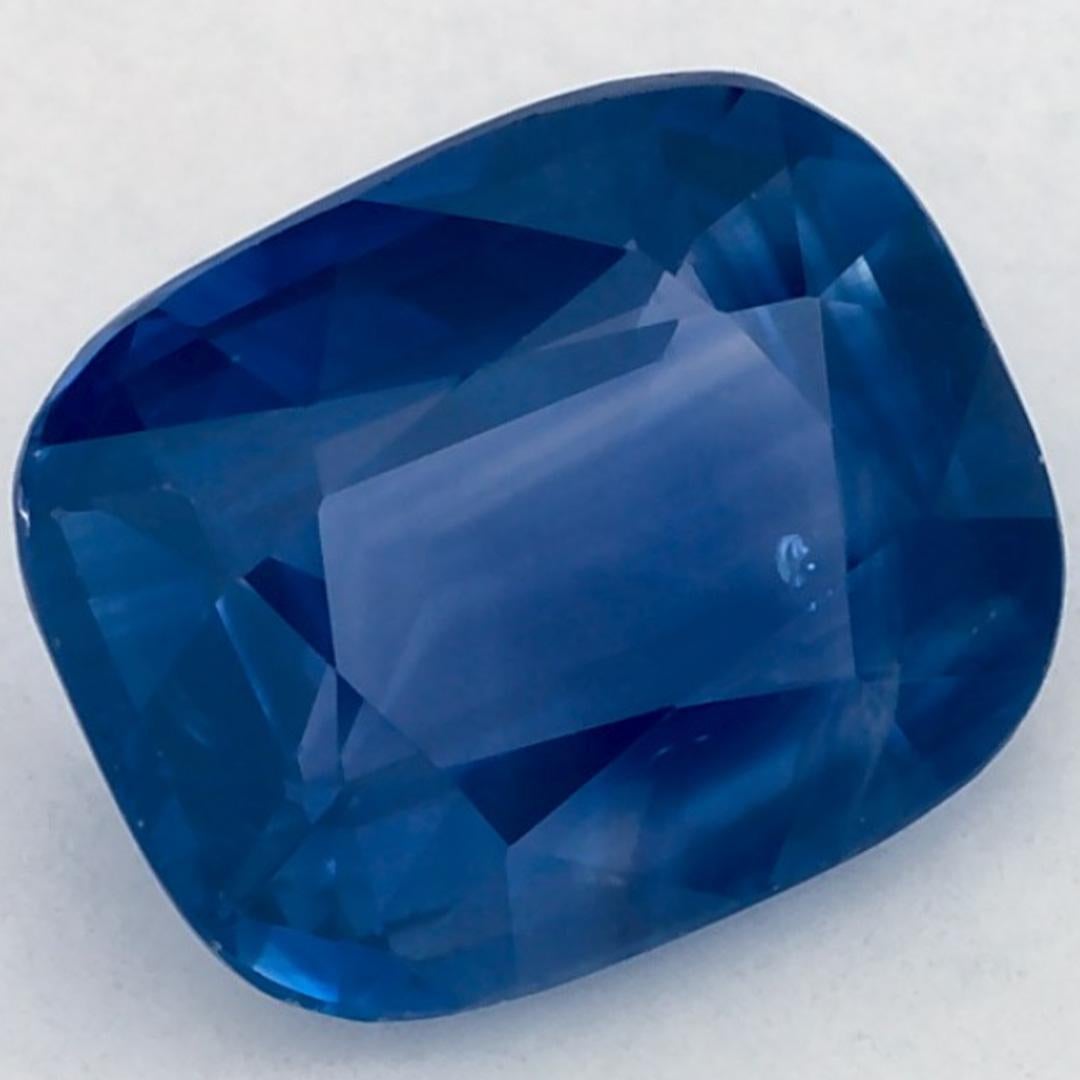 2.49 Karat Blauer Saphir Cushion Loser Edelstein (Kissenschliff) im Angebot
