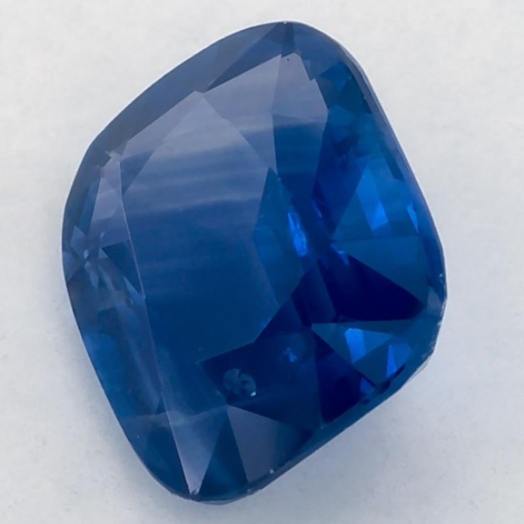 2.49 Karat Blauer Saphir Cushion Loser Edelstein Damen im Angebot