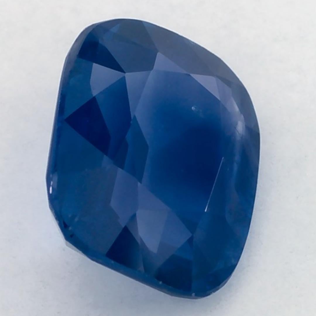 2.49 Karat Blauer Saphir Cushion Loser Edelstein im Angebot 2