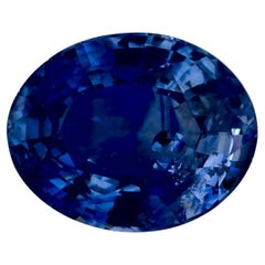 2.49 qt Zafiro Azul Oval Gema Suelta