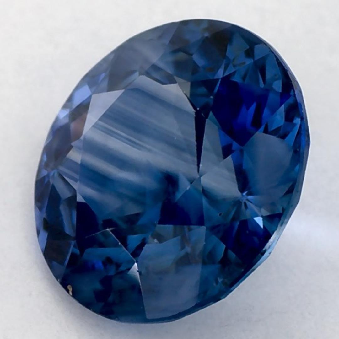 2.49 Karat Blauer runder Saphir, loser Edelstein Damen im Angebot