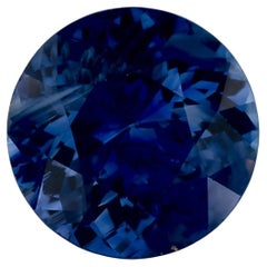2.49 Ct Blue Sapphire Round Loose Gemstone