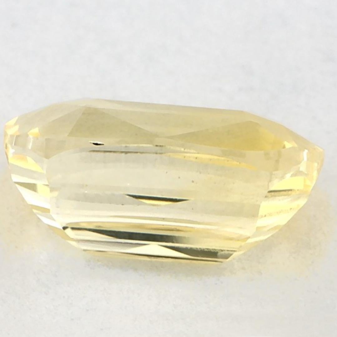 2.49 Ct Yellow Sapphire Cushion Loose Gemstone (pierre précieuse en vrac) Neuf - En vente à Fort Lee, NJ