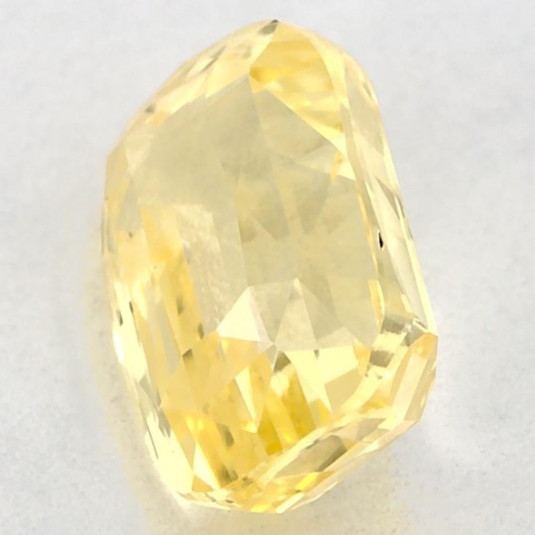 2.49 Ct Yellow Sapphire Cushion Loose Gemstone (pierre précieuse en vrac) Pour femmes en vente