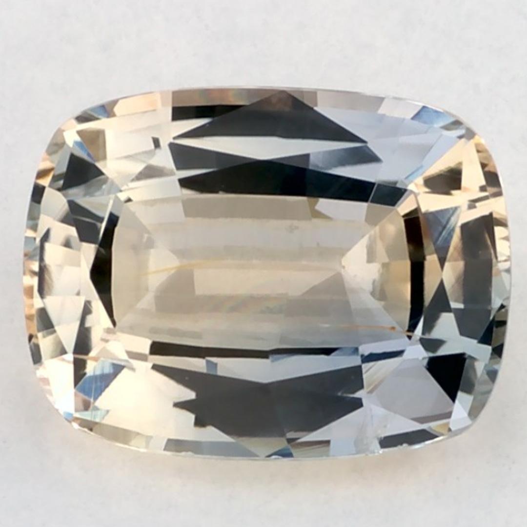 2.49 carati di zaffiro giallo a cuscino, gemma sciolta