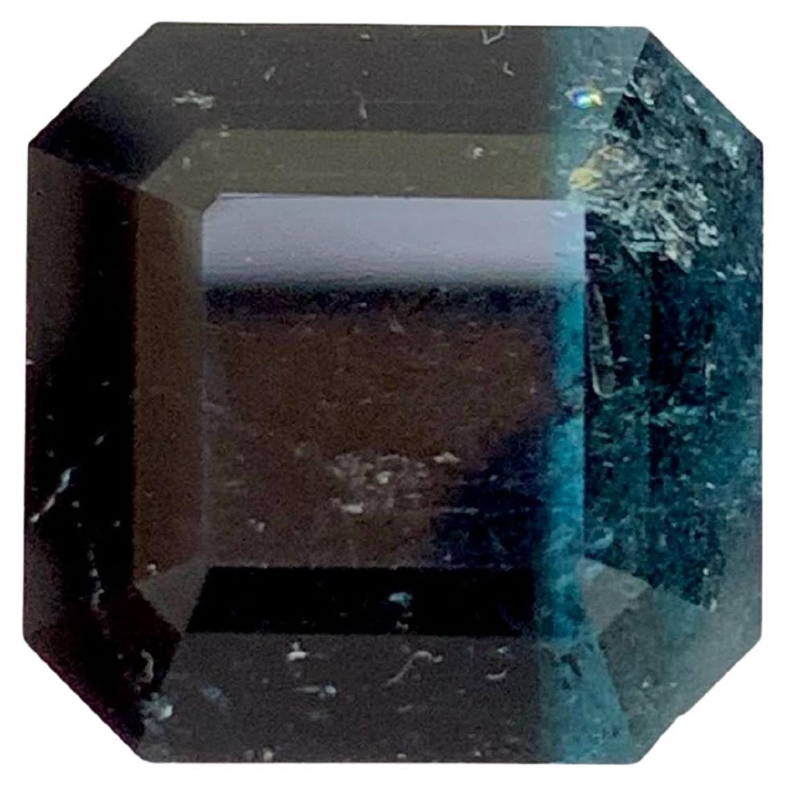 24.95 Carat Natural Loose Bi Color Tourmaline Stone Asscher Cut Afghan Gemstone