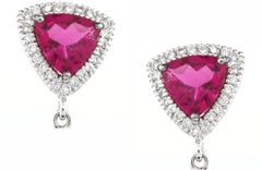 24.95 carats of Tourmaline Drop Earrings