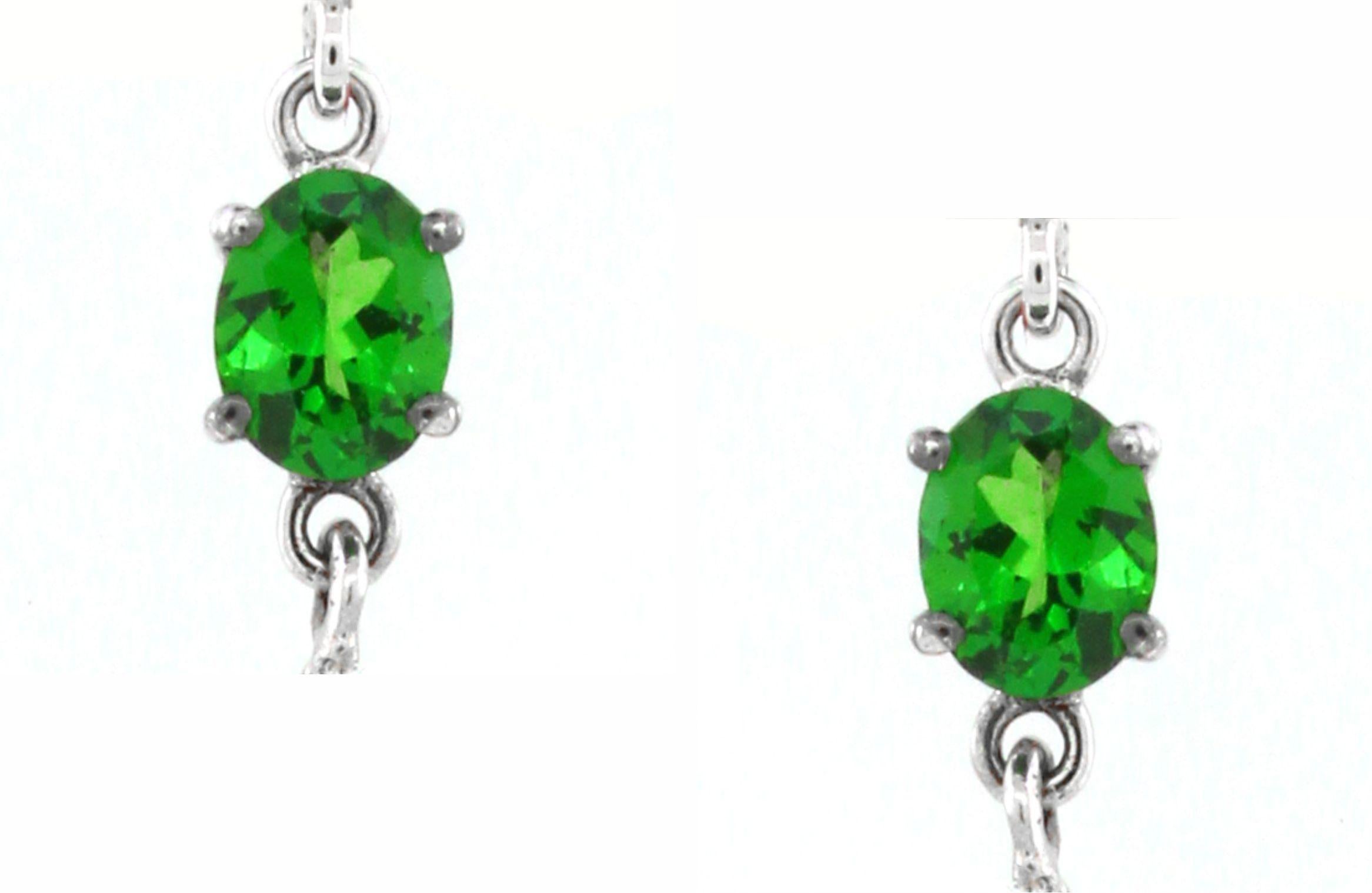 Modern 24.95 carats of Tourmaline Drop Earrings For Sale