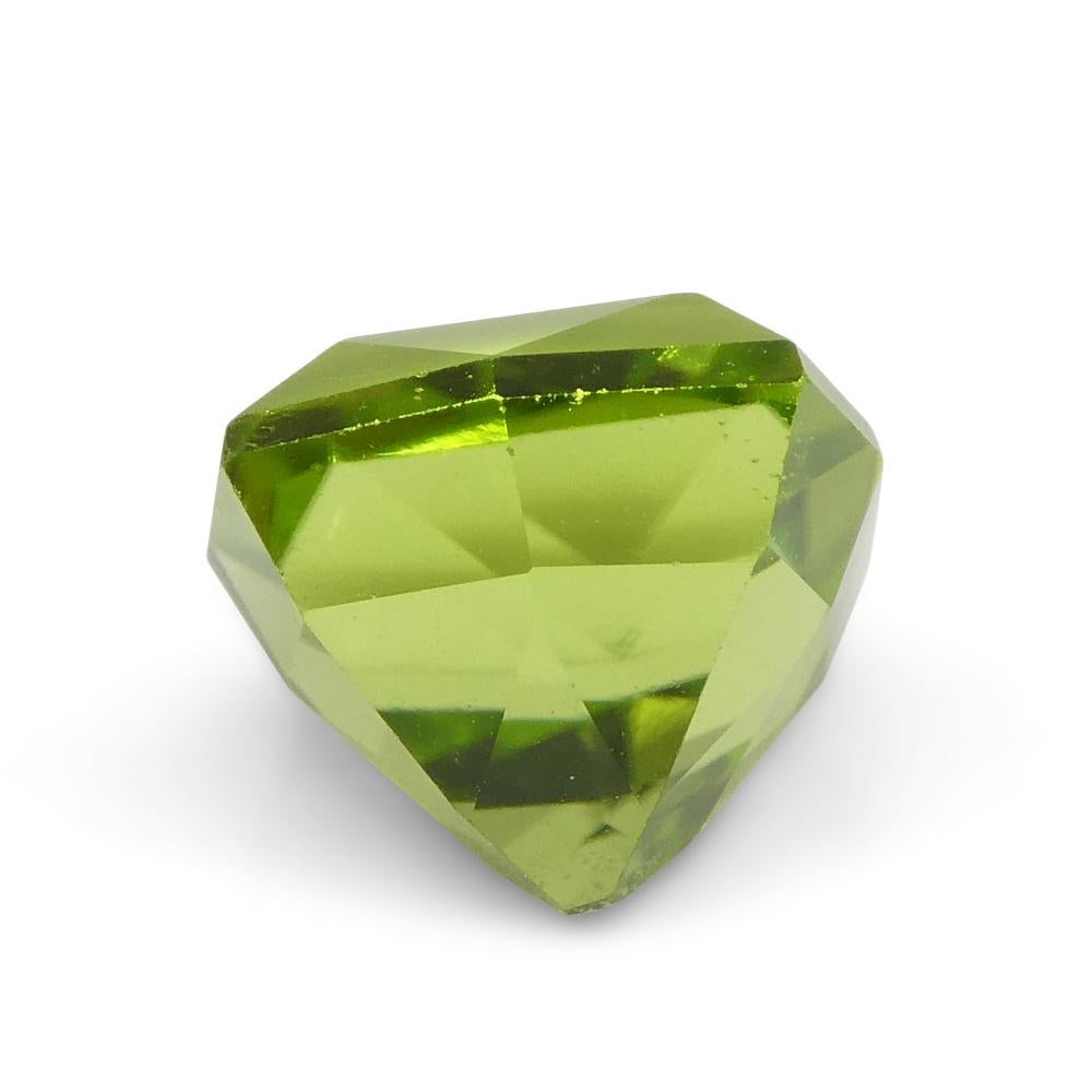 2.49ct Cushion Yellowish Green Peridot from Sapat Gali, Pakistan For Sale 5